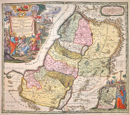 Regio Canaan seu Terra Promissionis, Postea Judaea vel Palaestina nominata, hodie Terra Sancta vocata..
