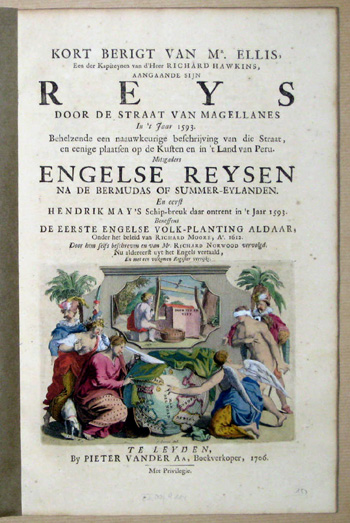 Kort Berigit van Mr.Ellis ……Reys door de Straat van Magelanes in´t Jaar 1593 ……Engelse Reysen na de Bermudas of Summer- Eylanden