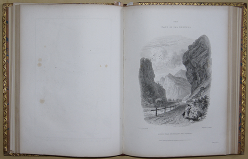 Illustrations of the passes of the Alps, by which Italy comunicates with France, Switzerland, and Germany.