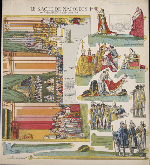 Le Sacre de Napoléon 1er par le Pape PIE VII, le 2 Décembre 1804.