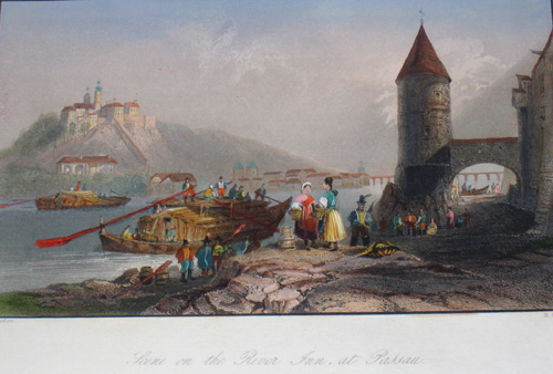 Scene on the river Inn at Passau
