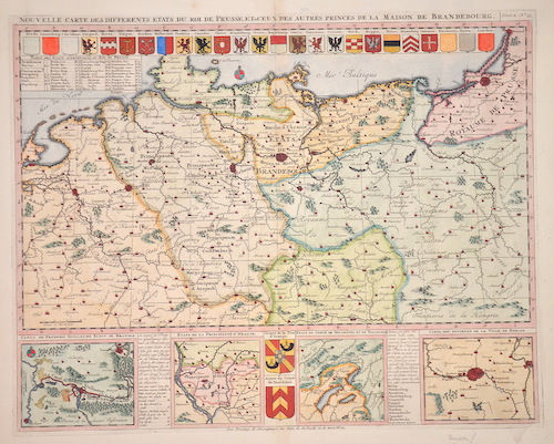 Nouvelle Carte des differents ètats du roi du Prusse et de ceux des autres princes de la maison de Brandebourg