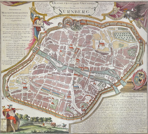 Geometris Cher Grundris der Des Heiligen Römischen Reichs Freyen Stadt Nürnberg.