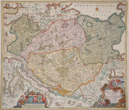 Holsatiae Mappa universalis in suos Ducatus nimirum