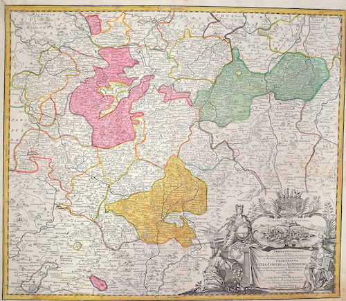 Tabula Geographica in qua … Principatus Gotha, Coburg et Altenburg..
