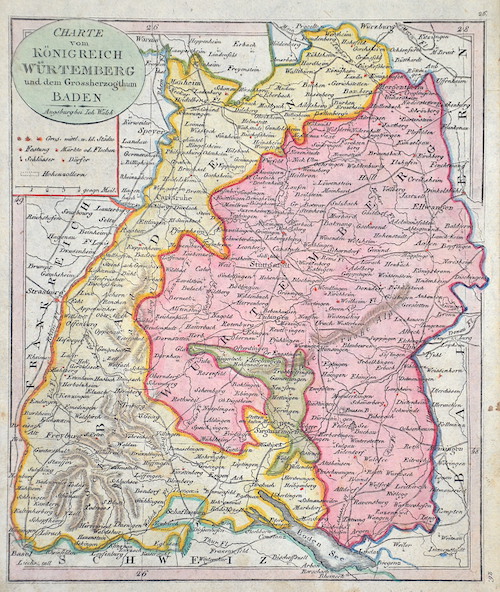 Charte vom Königreich Würtemberg und dem Grossherzogthum Baden.