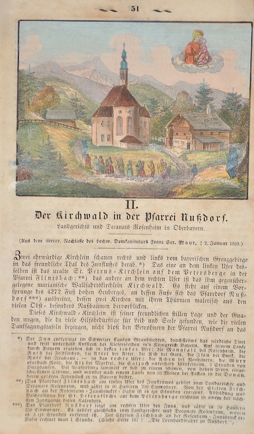 II. Der Kirchwald in der Pfarrei Nußdorf. / 51