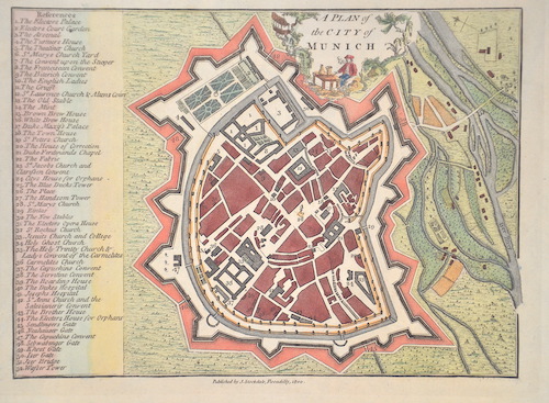 A plan of the city of Munich