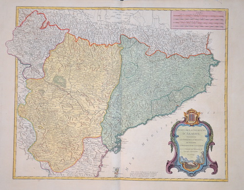 Etats de la Couronne d´Aragon, ou se trouvent les Royaumes d´Aragon et de Navarre la Principaute de Catalogne.