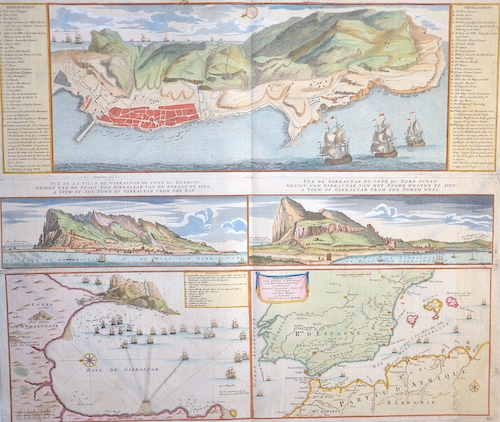 Nouveau Plan de Gibraltar, avec ces Fortifications & C..