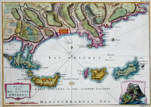 Plan of the bay and isles d´ Hyeres