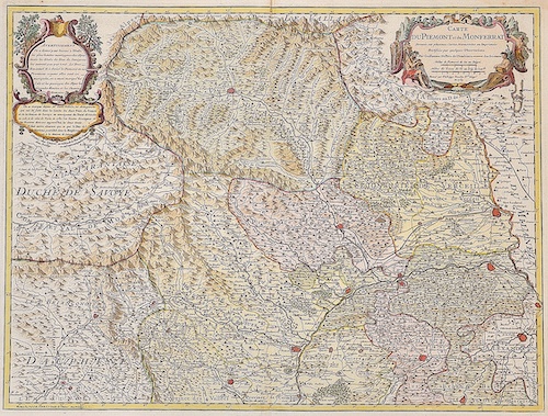Carte du Piemont et du Monferrat