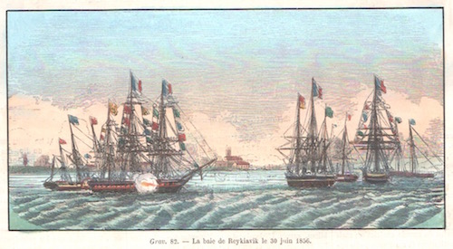 La baie de Reykiavik le 30 juin 1856.