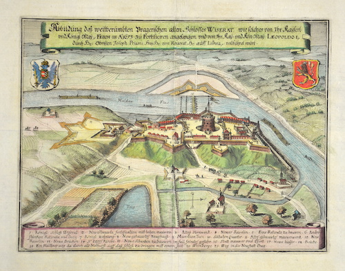 Abbildung dess weitberümbten Pragerischen alten Schlosses Wiserat, wie solches von Ihr kayserlich und königlich May. Ferdi III A:1653 zu Fortifizieren