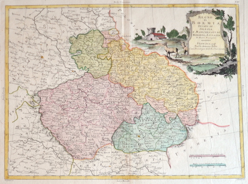 Regno di Boemia, Ducato di Silesia, e marches ati di Moravia, e Lusazia.