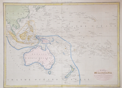 Mapa de la Océania