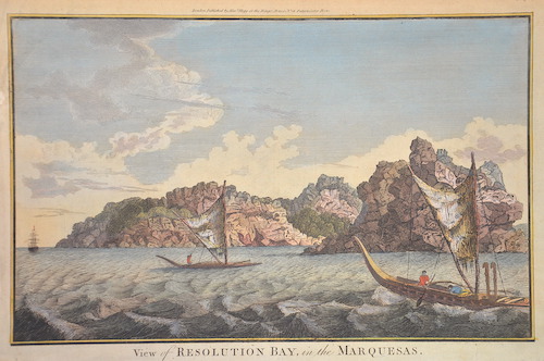 View of Resolution Bay, in the Marquesas.