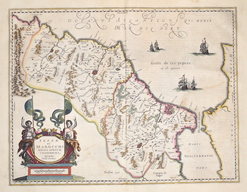 Fezzae et Marocchi Regna Africae celeberrima, describebat Abrah: Ortelius.