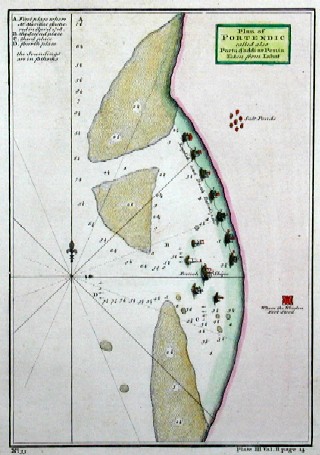 Plan of Portendic called also Portu d´Addi or Penia taken from Labat