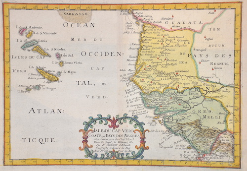 Isles du Cap Vert coste, et Pais des Negres aux environs du CapVert…..