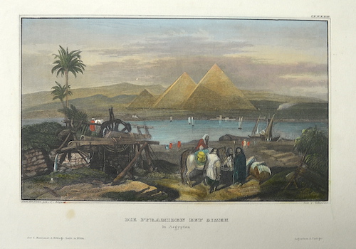 Die Pyramiden bey Gizeh in Aegypten