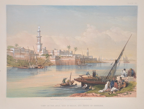 View of the Nile, Isle of Rhoda, and ferry of – Gheezeh