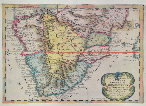 Pays,et coste des Caffres Empires de Monomotapa Monoemugi