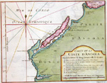 Carte de la coste d´ Angola