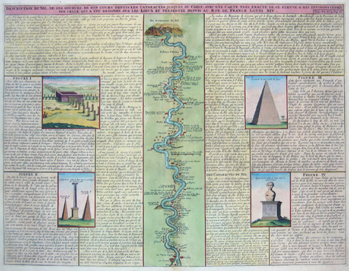 Description du Nil de ses sources, son cours depuis les Cataractes justques au Caire
