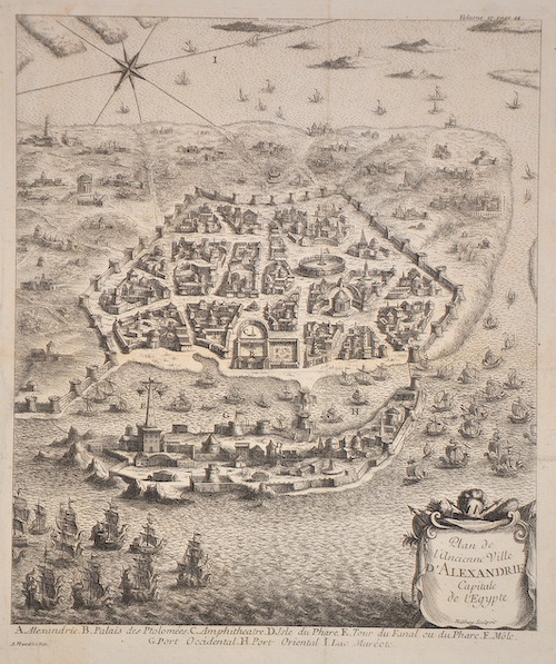 Plan de l´ancienne Ville d´ Alexandrie Capitale de l´Egypte