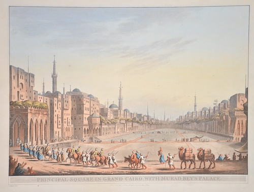 Principal Square in grand Cairo, with Murad Bey’s Palace.