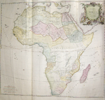 Karte von Africa Verfasst von Herrn Robert Vaugondy Geographen des Koenigs von Polen Neu herausgegeben von Herrn F.A. Schraembl MDCCLXXXVII