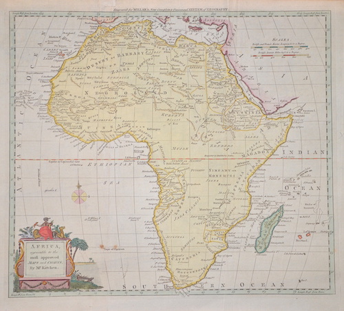 Africa, agreeable to the most approved Maps and Charts, By Mr. Kitchen.
