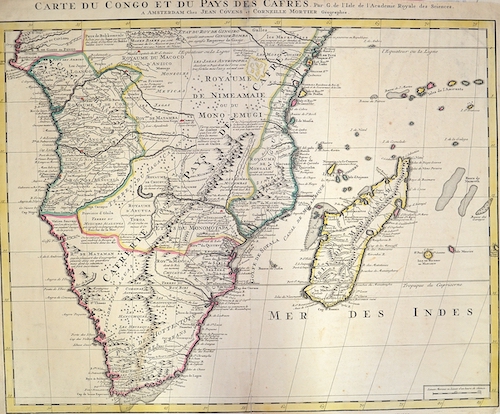 Carte du Congo et du Pays des Cafres.