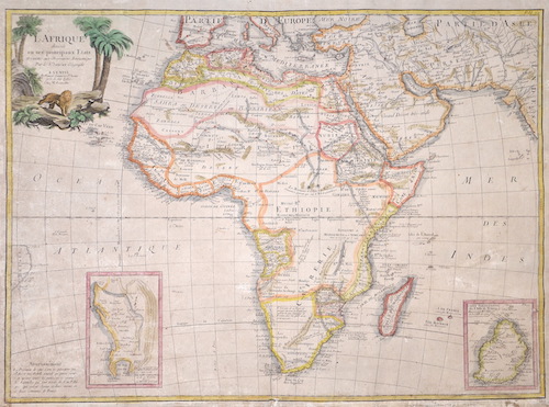 L Afrique divisee en ses principaux Etats Assujettie aux Observariions Astronomique Par le Sr. Janvier