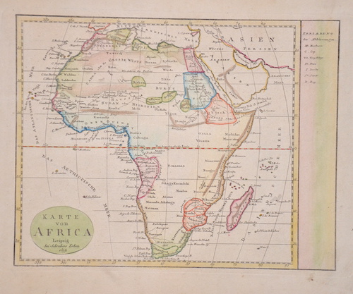 Karte von Africa, Leipzig bei Schreibers Erben 1819