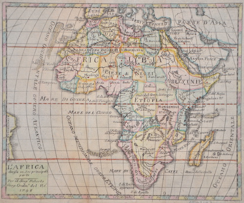 L’Africa divis in Sei principali parti