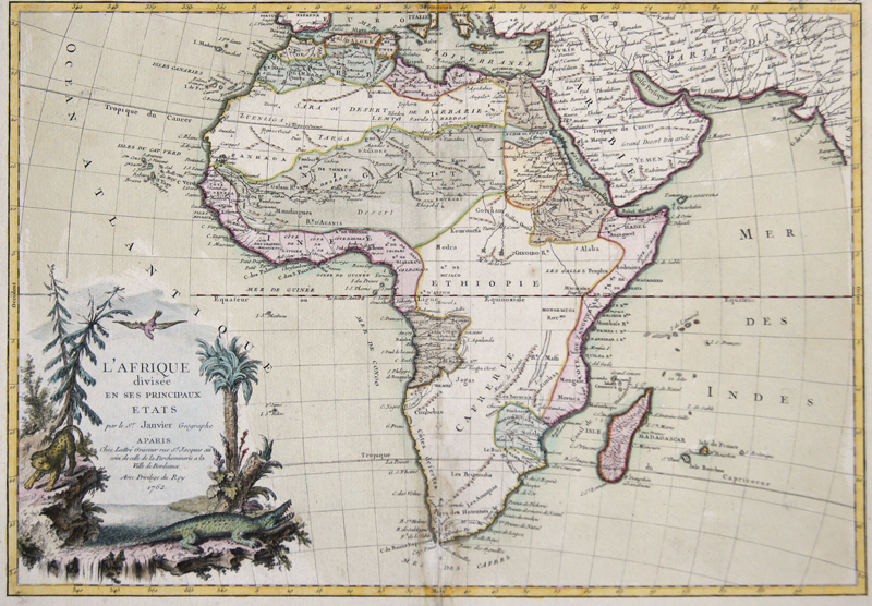 L’ Afrique divisee en ses Principaux etats par le Sr. Janvier