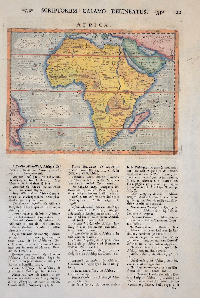 Africa. Scriptorum calamo delineatus.