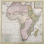 Kaart van Afrika Door den Heer d’Anville.