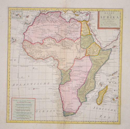 Kaart van Afrika Door den Heer d’Anville.