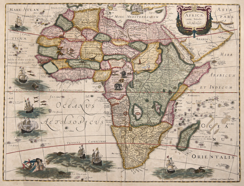 Africae nova Tabula. Auct: Hen. Hondio.
