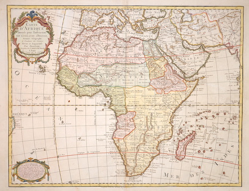 Carte d‘ Afrique Dressee pour l’usage du Roy