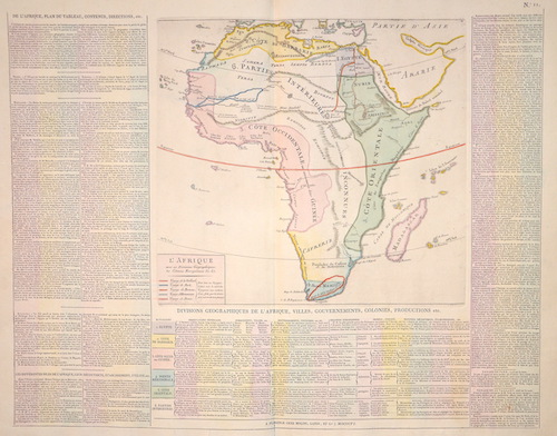 L’Afrique avec ses Divisions Geographiques, les Colonies Europeennes ..