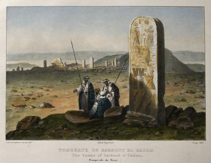 Tombeaux de Sarbout el Cadem. The tombs of Sarbout el Cadem. (Presqu’isle de Sinai.)