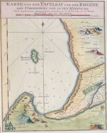 Karte von der Tafelbay und der Rheede des Vorgebirges der Guten Hoffnung