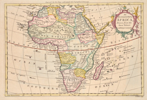 An Accurate Map of Africa. Drawn from the Sieur Robert with Improvements.