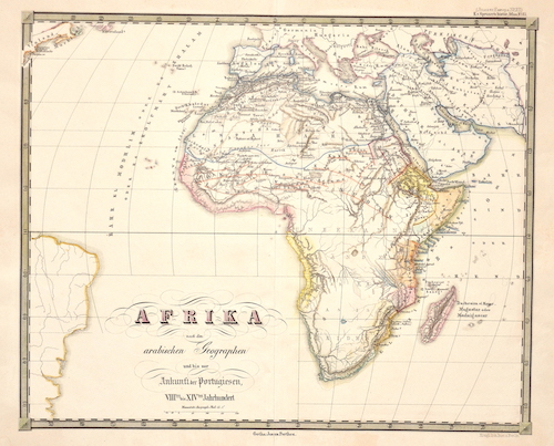 Afrika nach den arabischen Geographen und bis zur Ankunft der Portugiesen, VIIItes bis XIVtes Jahrhundert.