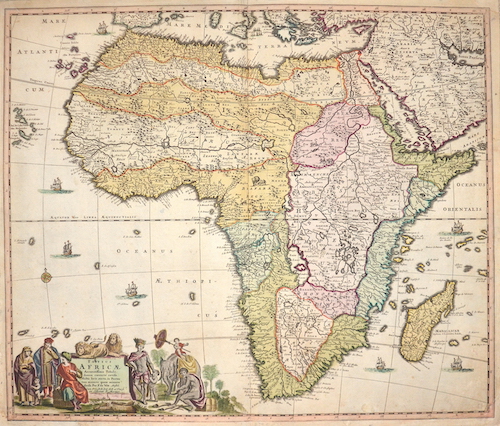 Totius Africae Accuratissima Tabula, denuo correcté revisa.