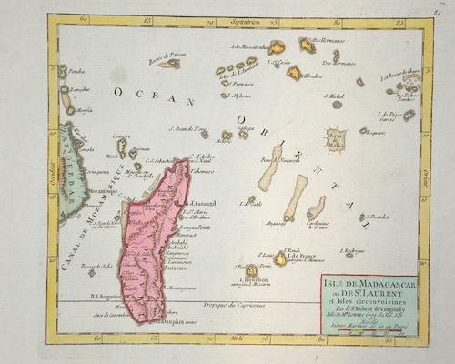 Isle de Madagascar ou de St. Laurent et Isles circonvoisines